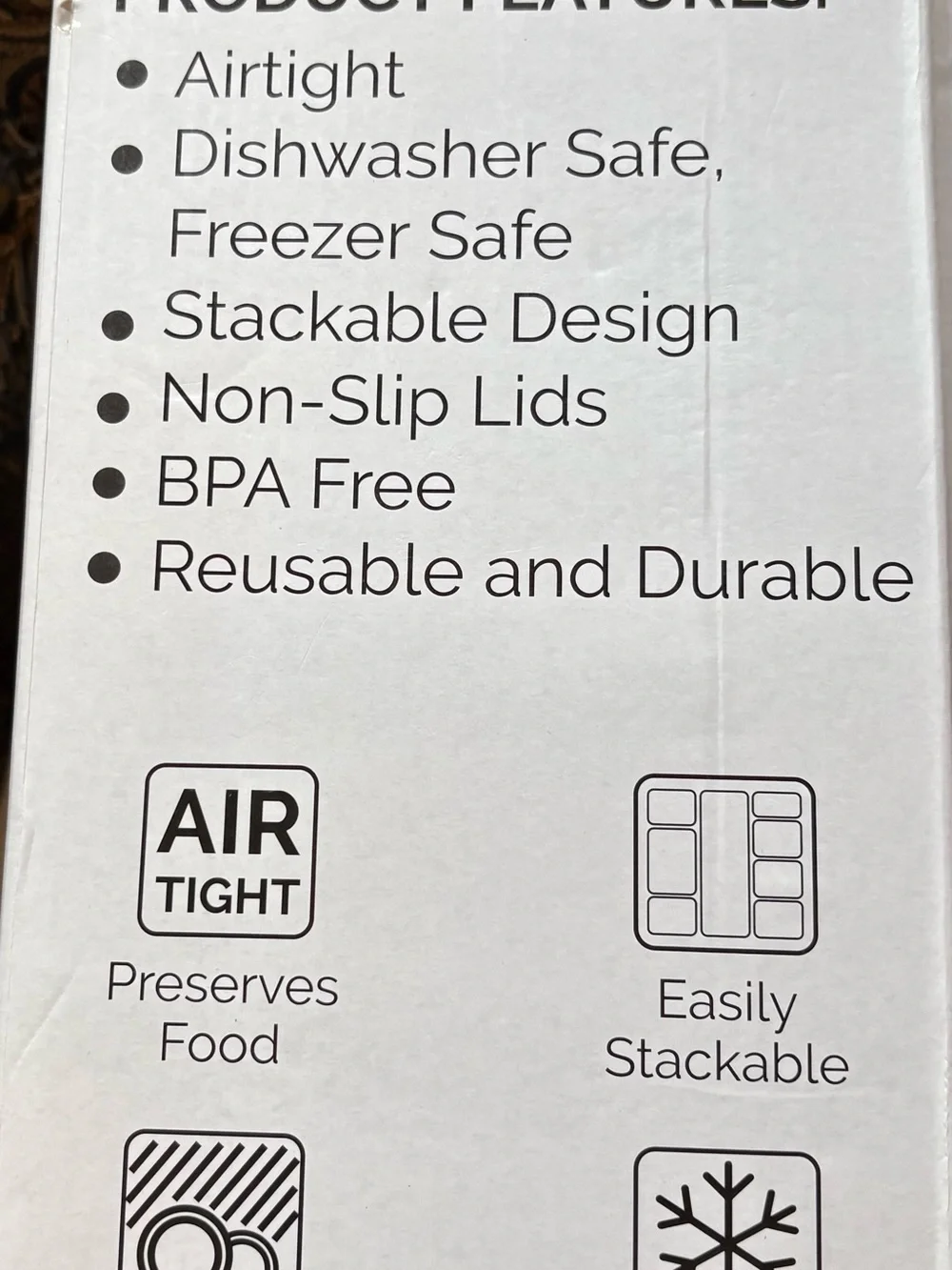 6-Piece Air-Tight Food Storage Container Set - Clear